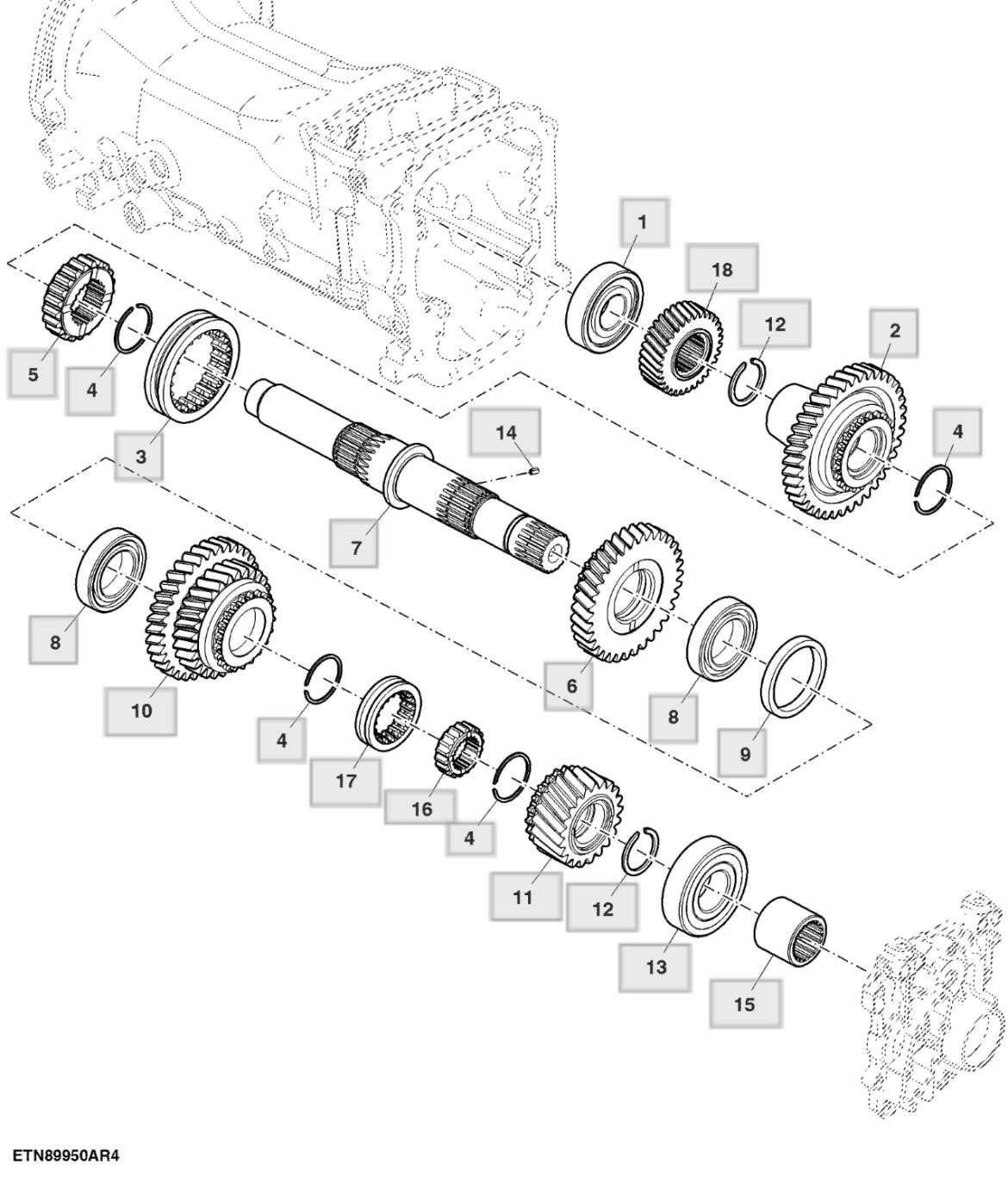 Trục truyền động, 2100 RPM